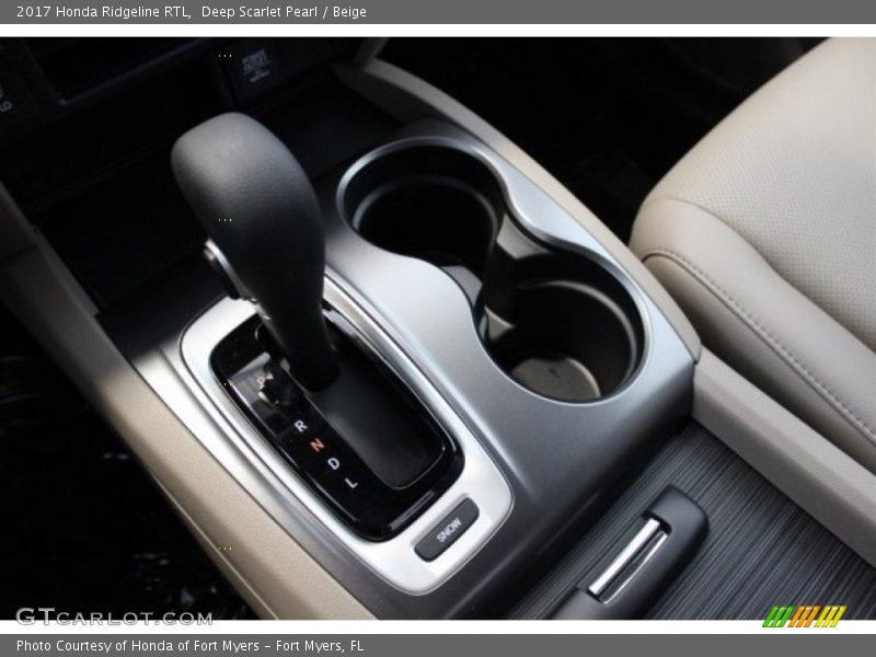 Deep Scarlet Pearl / Beige 2017 Honda Ridgeline RTL