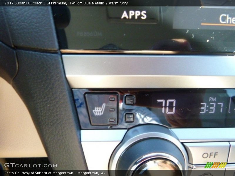 Twilight Blue Metallic / Warm Ivory 2017 Subaru Outback 2.5i Premium