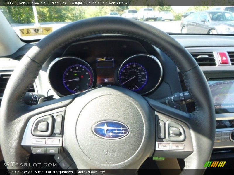 Twilight Blue Metallic / Warm Ivory 2017 Subaru Outback 2.5i Premium