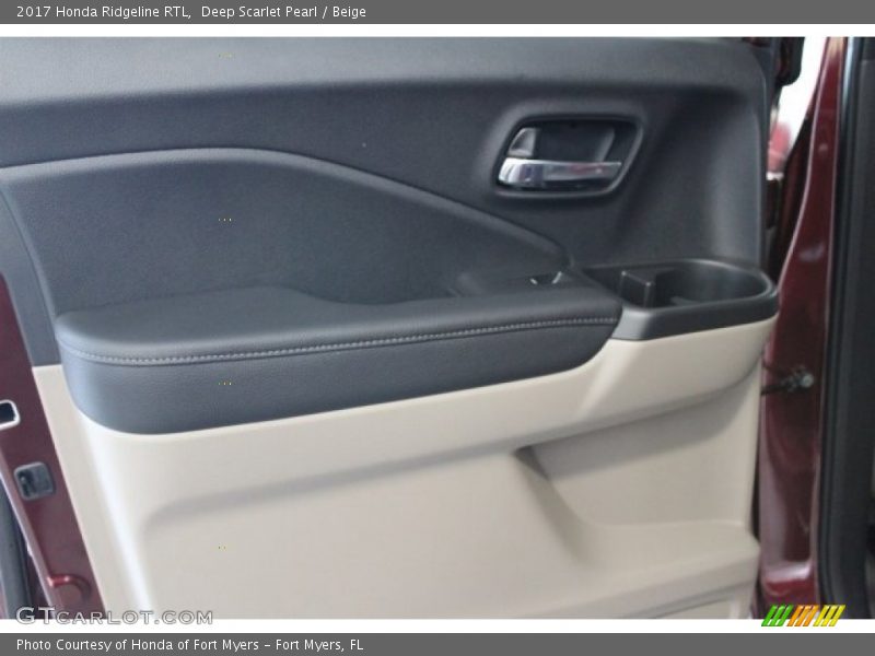 Deep Scarlet Pearl / Beige 2017 Honda Ridgeline RTL