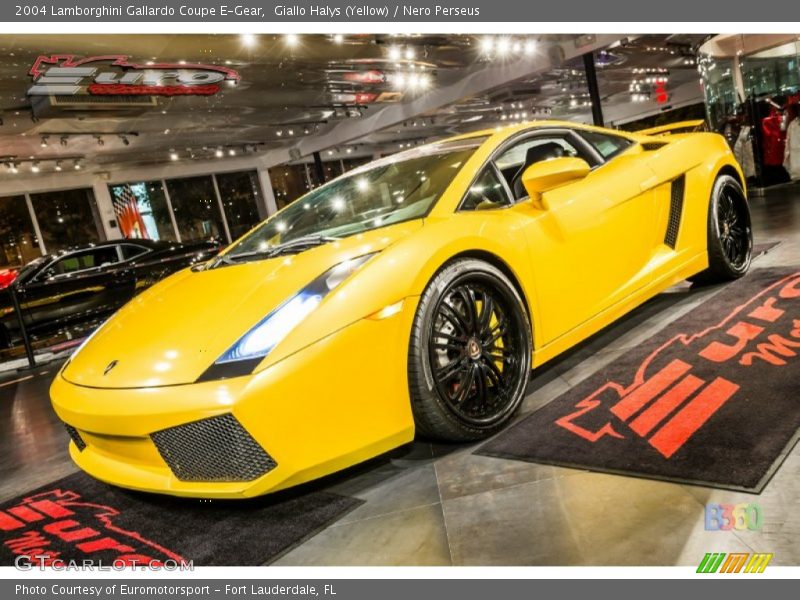 Giallo Halys (Yellow) / Nero Perseus 2004 Lamborghini Gallardo Coupe E-Gear