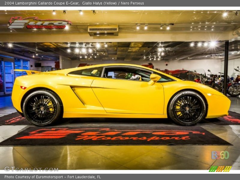 Giallo Halys (Yellow) / Nero Perseus 2004 Lamborghini Gallardo Coupe E-Gear