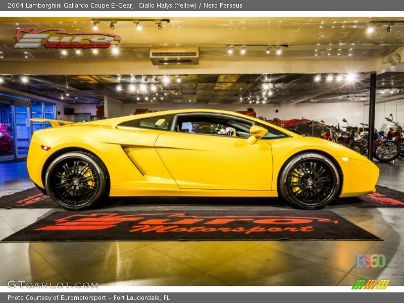 Giallo Halys (Yellow) / Nero Perseus 2004 Lamborghini Gallardo Coupe E-Gear