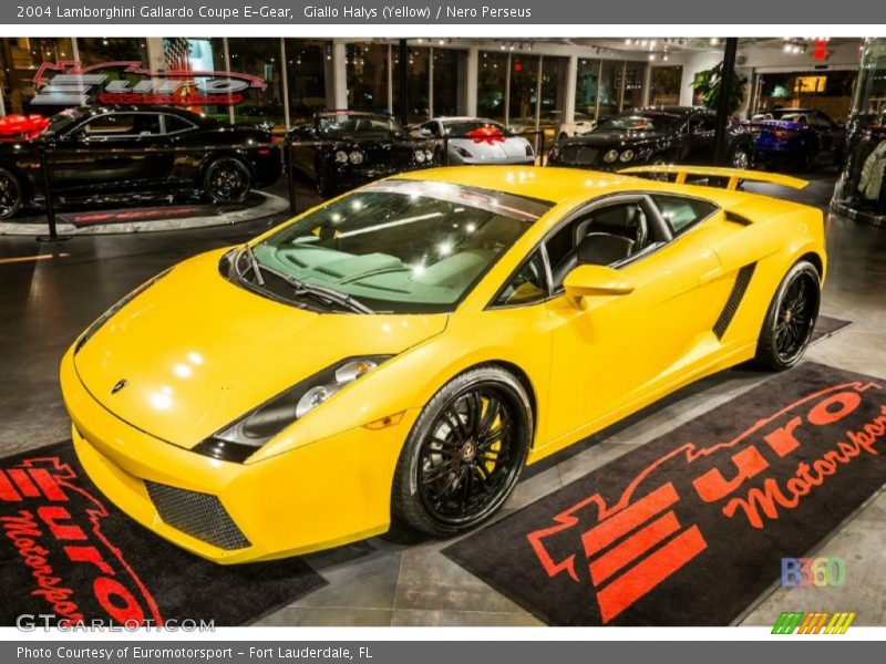 Giallo Halys (Yellow) / Nero Perseus 2004 Lamborghini Gallardo Coupe E-Gear
