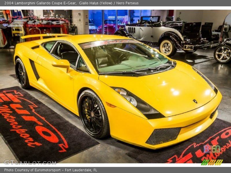Giallo Halys (Yellow) / Nero Perseus 2004 Lamborghini Gallardo Coupe E-Gear