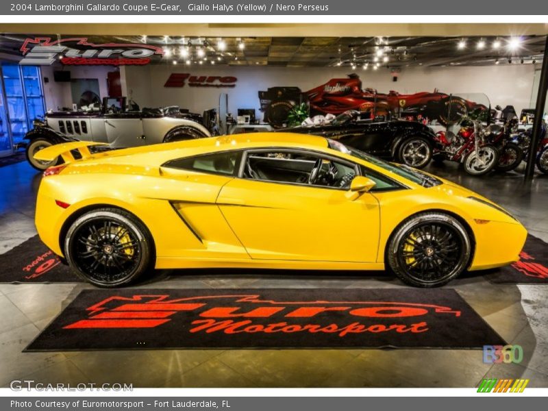 Giallo Halys (Yellow) / Nero Perseus 2004 Lamborghini Gallardo Coupe E-Gear