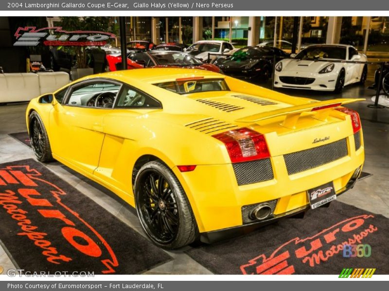 Giallo Halys (Yellow) / Nero Perseus 2004 Lamborghini Gallardo Coupe E-Gear