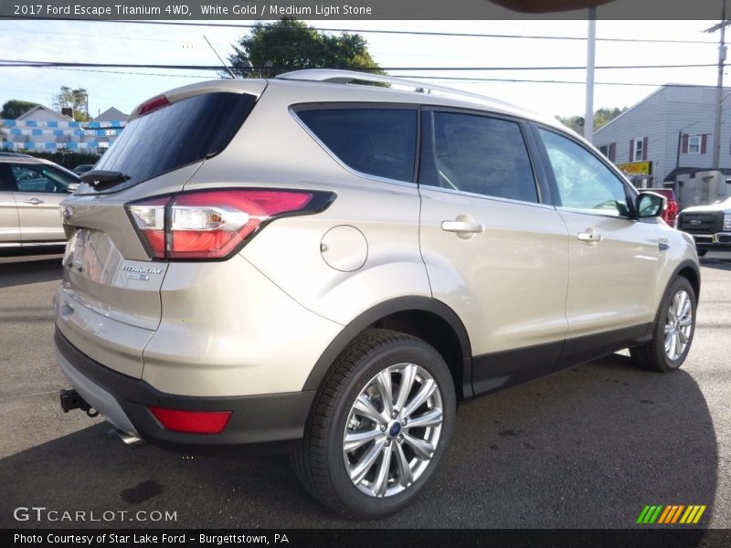 White Gold / Medium Light Stone 2017 Ford Escape Titanium 4WD