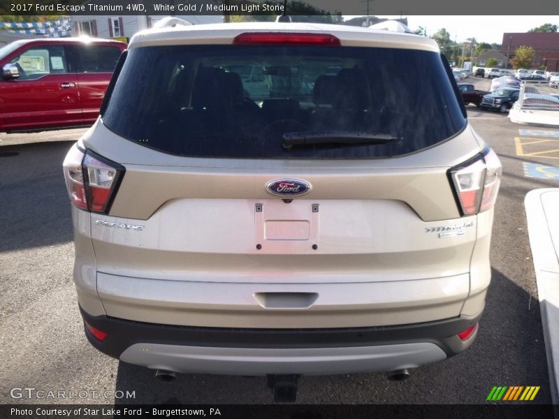 White Gold / Medium Light Stone 2017 Ford Escape Titanium 4WD