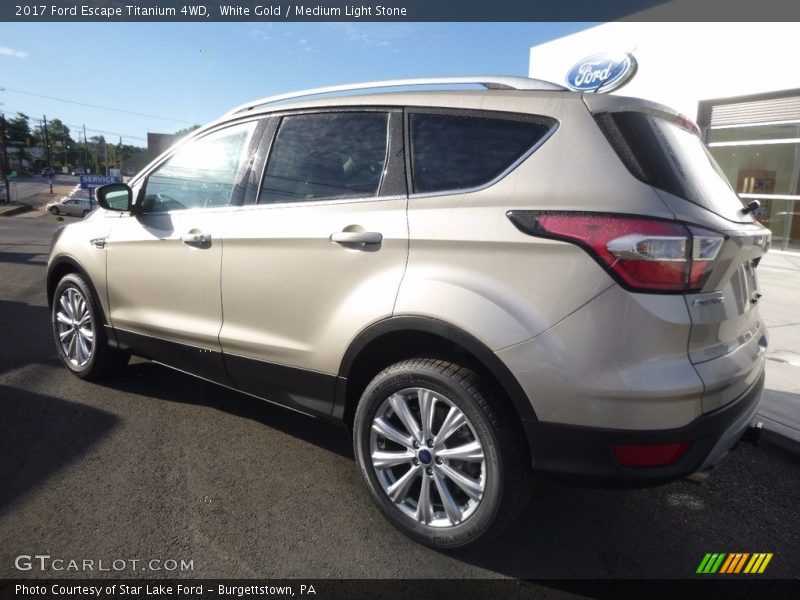 White Gold / Medium Light Stone 2017 Ford Escape Titanium 4WD