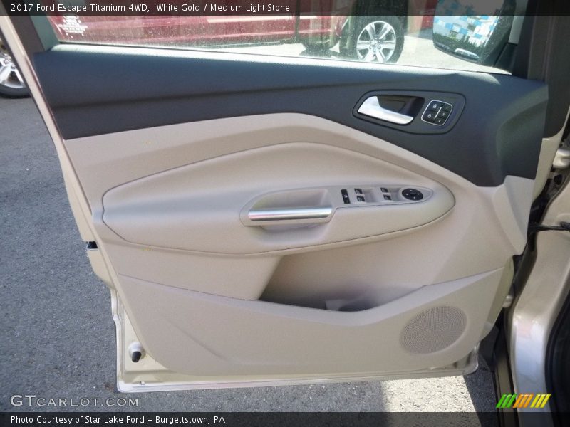 White Gold / Medium Light Stone 2017 Ford Escape Titanium 4WD