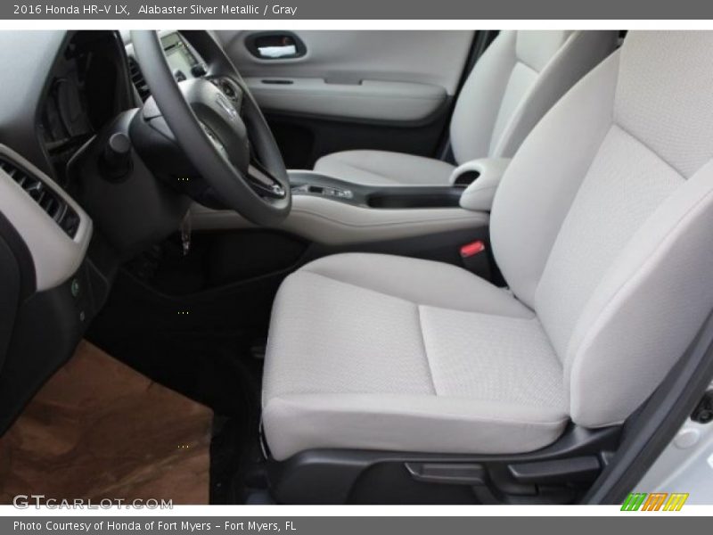 Alabaster Silver Metallic / Gray 2016 Honda HR-V LX