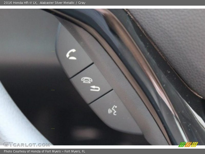 Alabaster Silver Metallic / Gray 2016 Honda HR-V LX