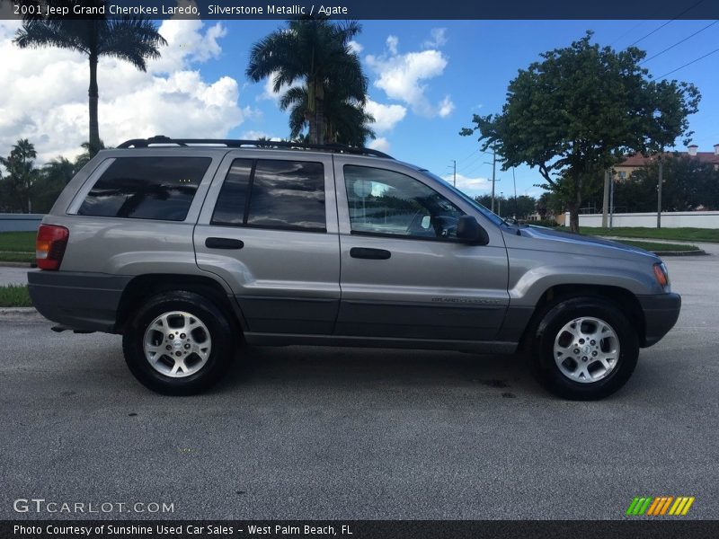 Silverstone Metallic / Agate 2001 Jeep Grand Cherokee Laredo