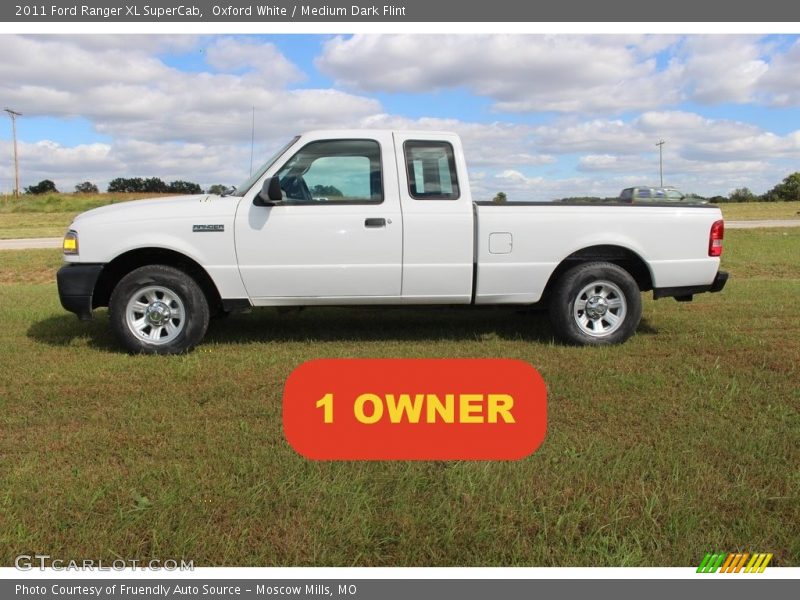 Oxford White / Medium Dark Flint 2011 Ford Ranger XL SuperCab