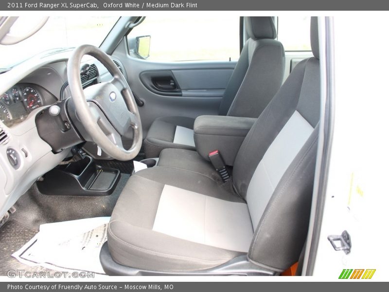 Oxford White / Medium Dark Flint 2011 Ford Ranger XL SuperCab