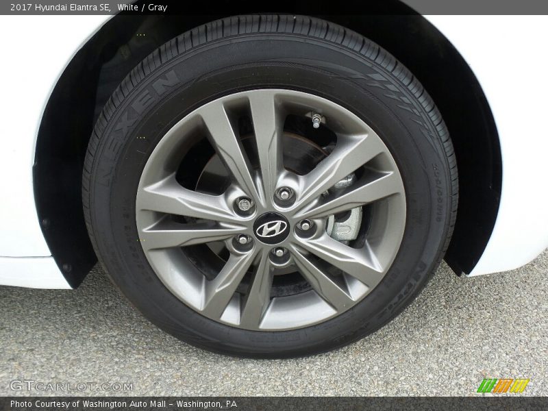 White / Gray 2017 Hyundai Elantra SE