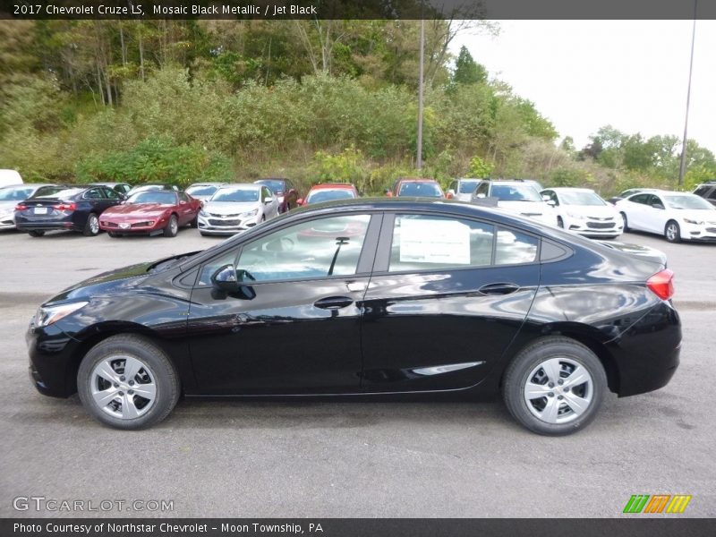 Mosaic Black Metallic / Jet Black 2017 Chevrolet Cruze LS