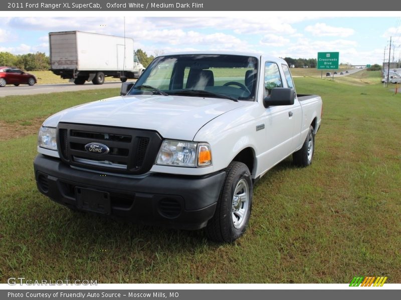Oxford White / Medium Dark Flint 2011 Ford Ranger XL SuperCab