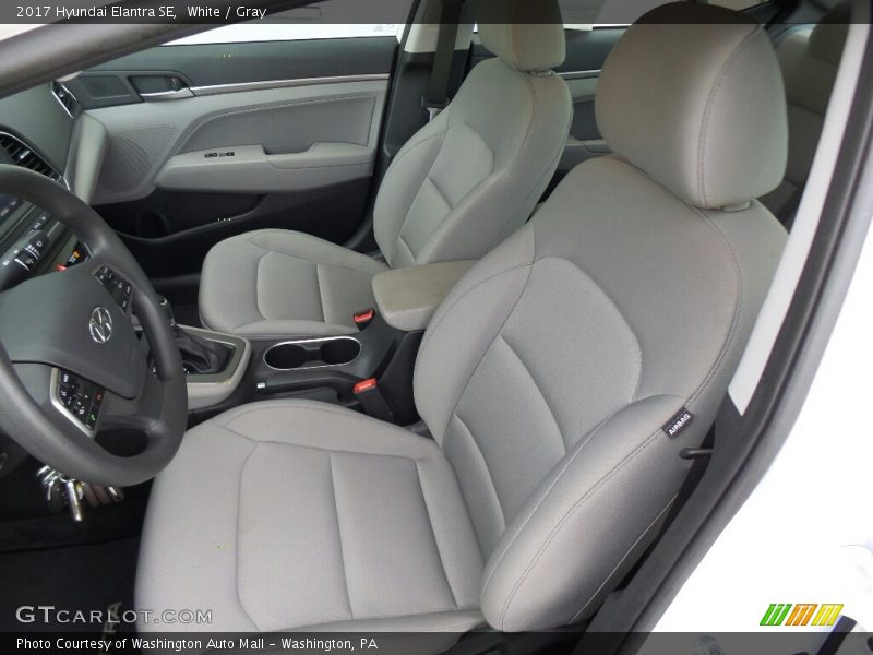White / Gray 2017 Hyundai Elantra SE