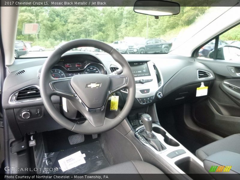 Mosaic Black Metallic / Jet Black 2017 Chevrolet Cruze LS