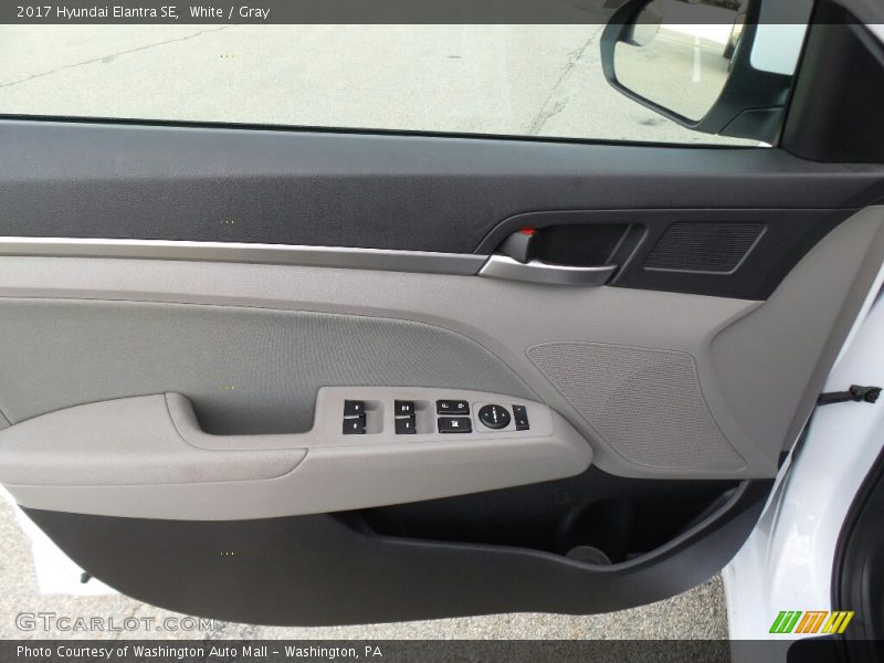 White / Gray 2017 Hyundai Elantra SE