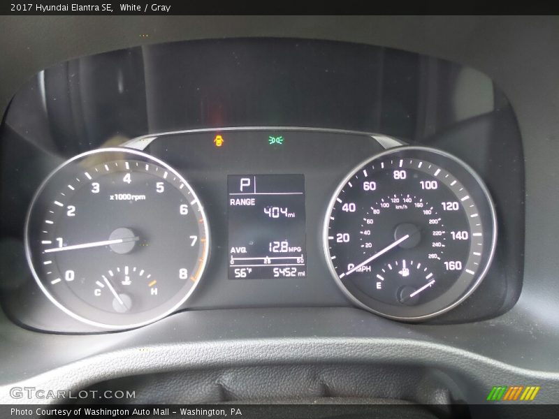 White / Gray 2017 Hyundai Elantra SE