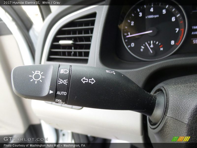 White / Gray 2017 Hyundai Elantra SE