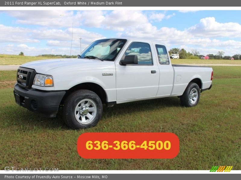 Oxford White / Medium Dark Flint 2011 Ford Ranger XL SuperCab