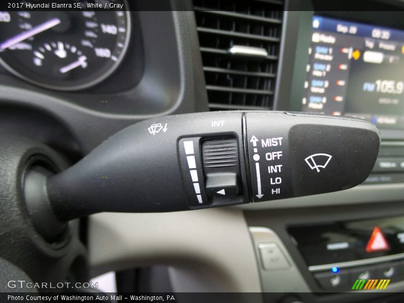 White / Gray 2017 Hyundai Elantra SE