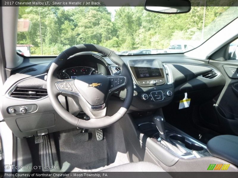 Silver Ice Metallic / Jet Black 2017 Chevrolet Malibu LT