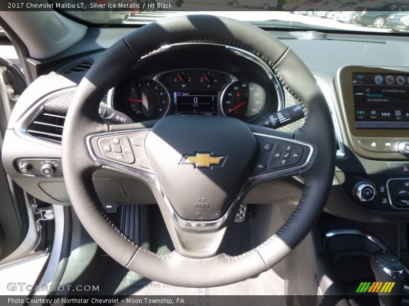 Silver Ice Metallic / Jet Black 2017 Chevrolet Malibu LT