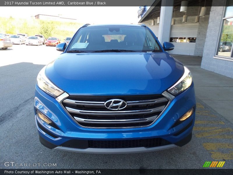Caribbean Blue / Black 2017 Hyundai Tucson Limited AWD
