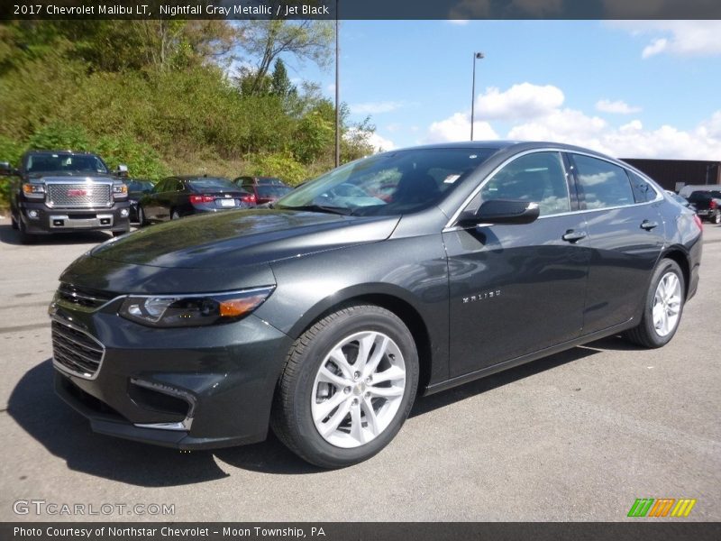 Nightfall Gray Metallic / Jet Black 2017 Chevrolet Malibu LT