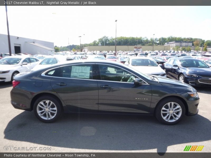 Nightfall Gray Metallic / Jet Black 2017 Chevrolet Malibu LT