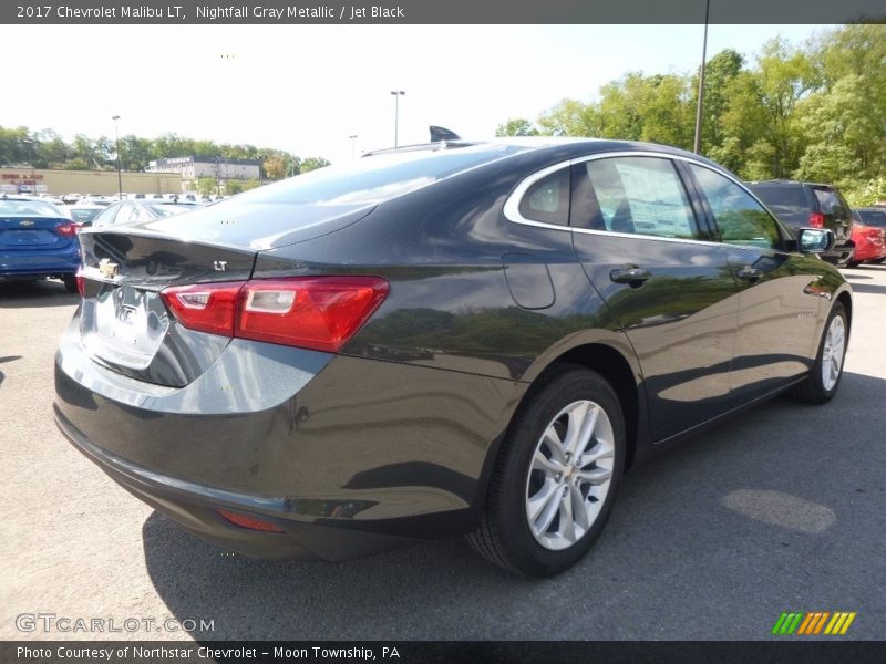 Nightfall Gray Metallic / Jet Black 2017 Chevrolet Malibu LT