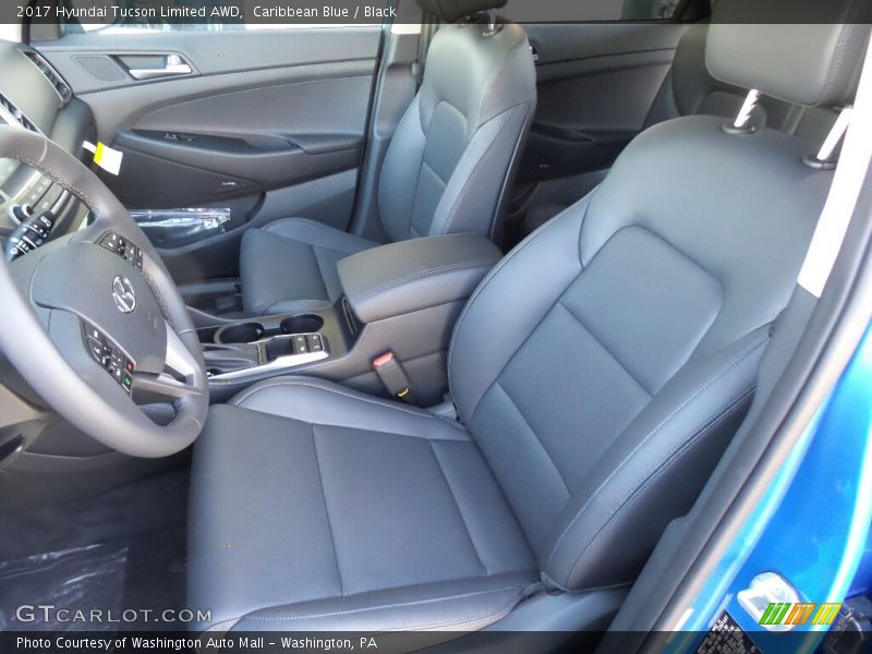Caribbean Blue / Black 2017 Hyundai Tucson Limited AWD