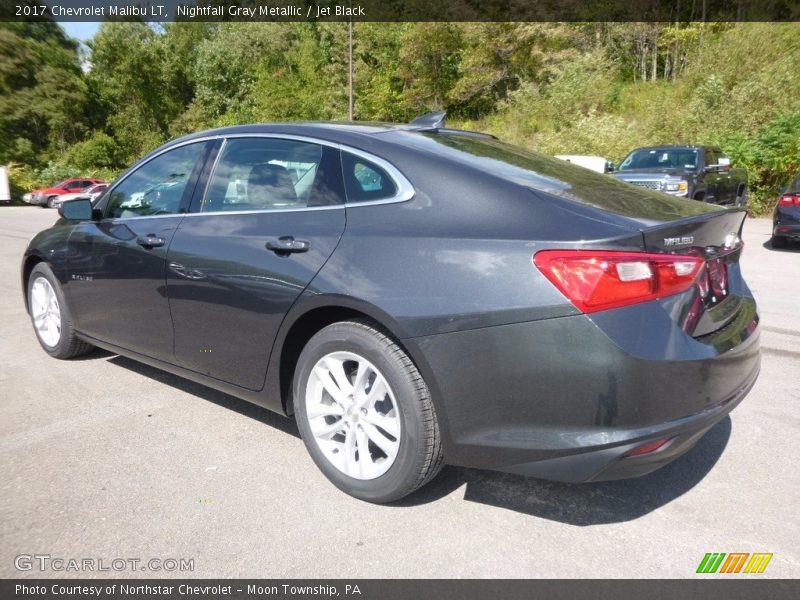 Nightfall Gray Metallic / Jet Black 2017 Chevrolet Malibu LT