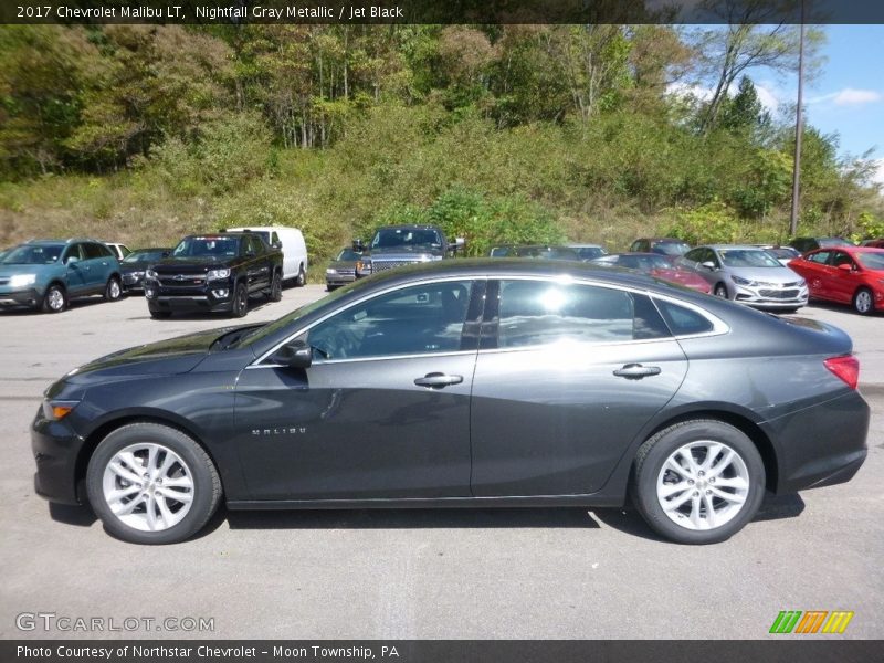 Nightfall Gray Metallic / Jet Black 2017 Chevrolet Malibu LT