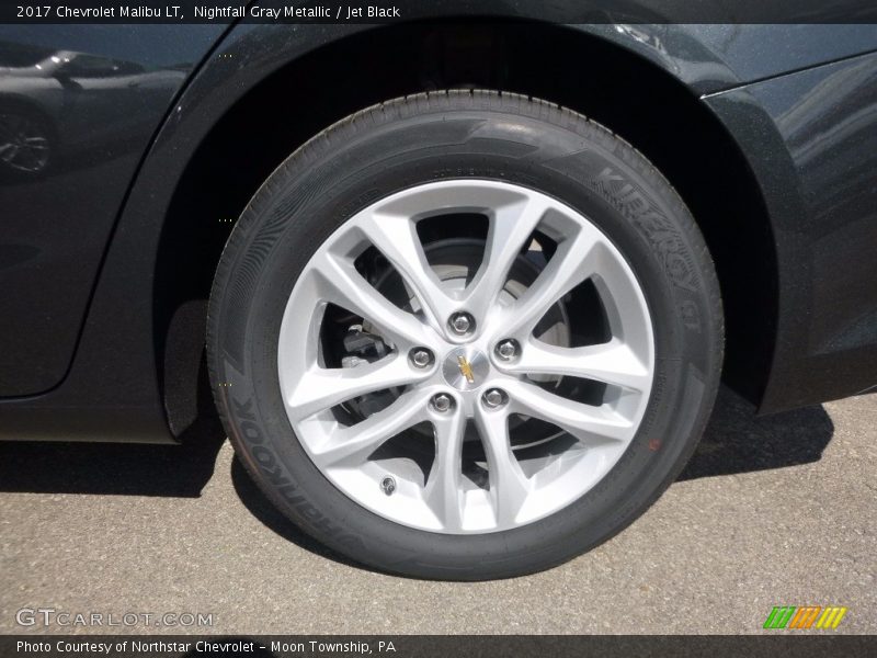 Nightfall Gray Metallic / Jet Black 2017 Chevrolet Malibu LT