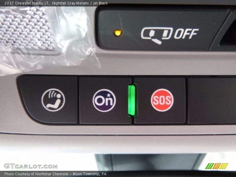 Nightfall Gray Metallic / Jet Black 2017 Chevrolet Malibu LT
