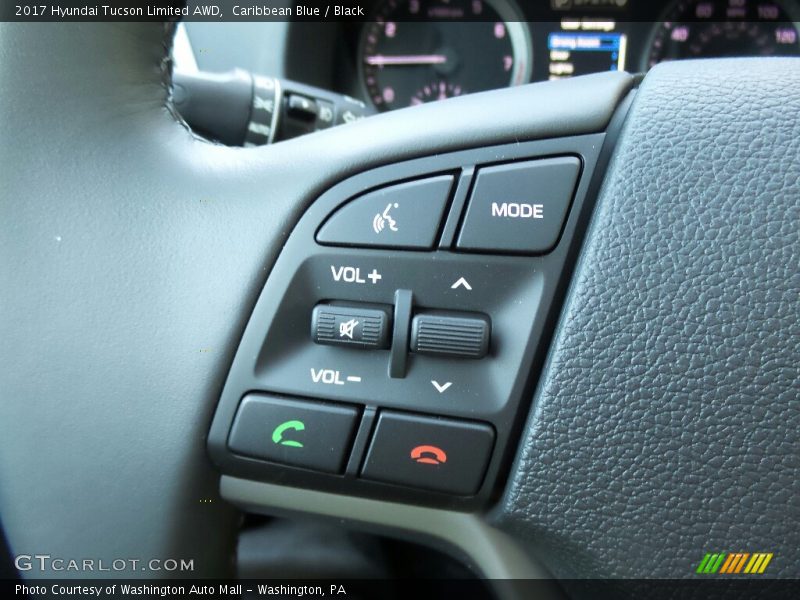 Caribbean Blue / Black 2017 Hyundai Tucson Limited AWD