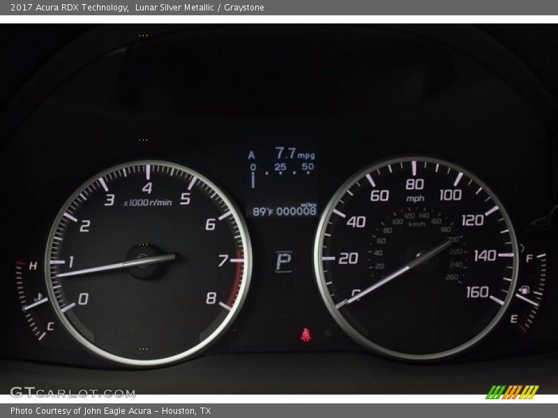 Lunar Silver Metallic / Graystone 2017 Acura RDX Technology