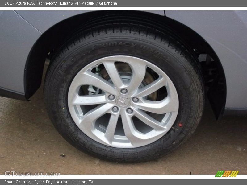 Lunar Silver Metallic / Graystone 2017 Acura RDX Technology