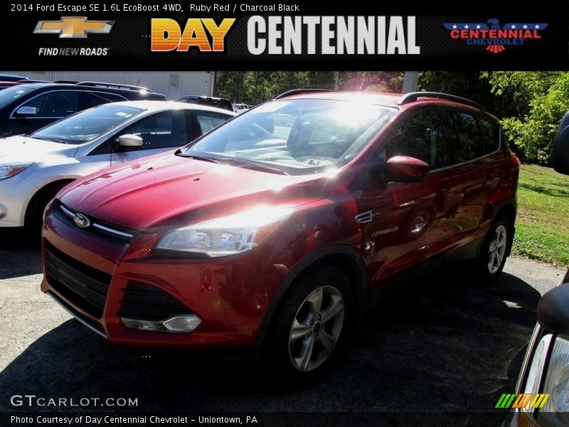 Ruby Red / Charcoal Black 2014 Ford Escape SE 1.6L EcoBoost 4WD