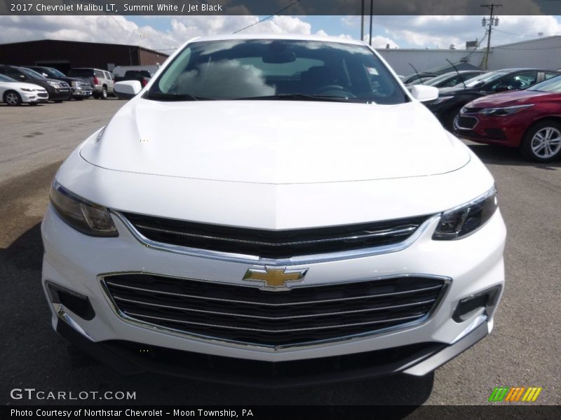Summit White / Jet Black 2017 Chevrolet Malibu LT