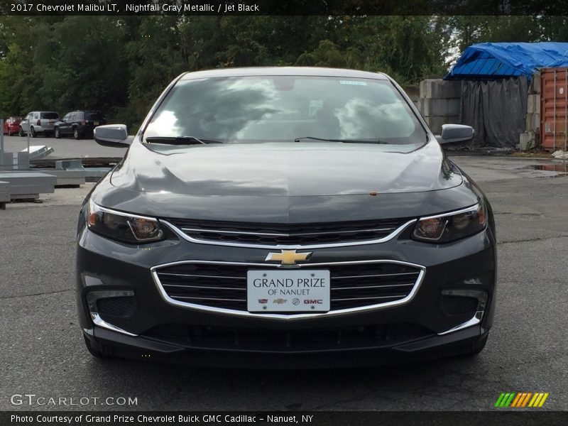 Nightfall Gray Metallic / Jet Black 2017 Chevrolet Malibu LT