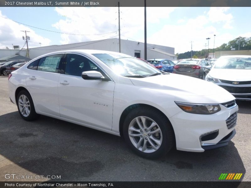 Summit White / Jet Black 2017 Chevrolet Malibu LT