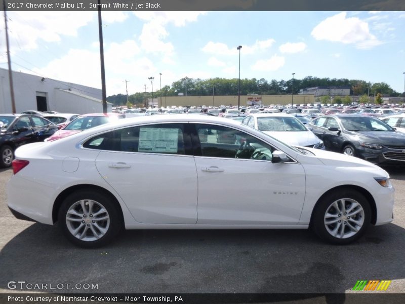 Summit White / Jet Black 2017 Chevrolet Malibu LT