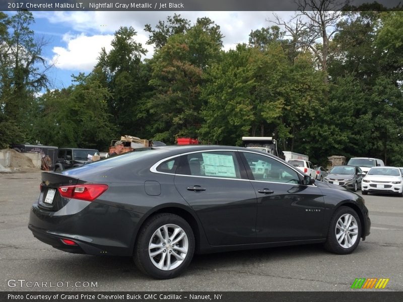 Nightfall Gray Metallic / Jet Black 2017 Chevrolet Malibu LT